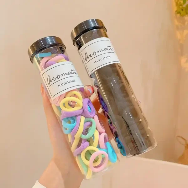 100x2 PCS Women Girls Colorful Nylon Elastic Hair Bands Ponytail Hold - Image 7