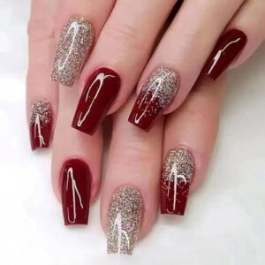 Full Coverage Nail with Glue Fake Nail Designed DIY Nail Easy To Use