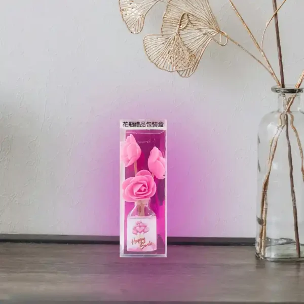 Flower Bottle Gift Box with Transparent Window Present Packing - Image 3