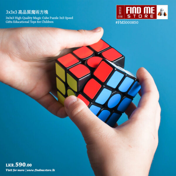 Smooth Carbon Fiber Magic Cube Puzzle 3x3 Speed Square Brain Up Puzzle Gifts - Image 5