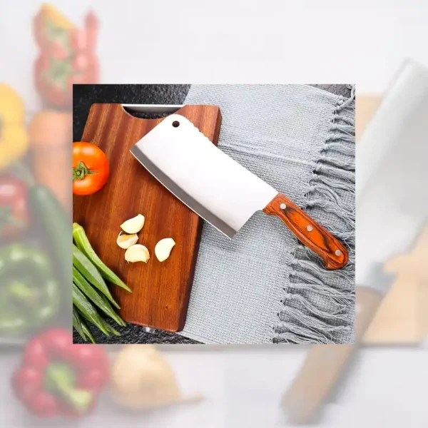 Professional Chinese Kitchen Chef Knife Stainless Steel Meat Fish Veg Slicer - Image 5