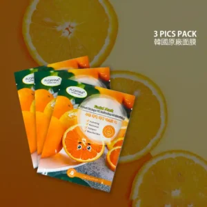 3 Pics Imported Sweet Orange Moisturizing Face Mask Sheets Skin Care