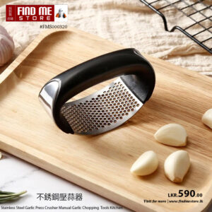 Stainless Steel Garlic Press Crusher Manual Garlic Mincer Chopping Tool