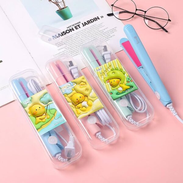 Hair Straightener Curling Hair Girls Portable Mini Colorful Hair Straightener - Image 3