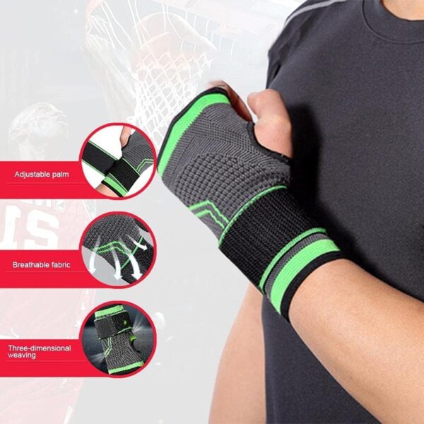 Compression Wrist Brace Protection Wrist Palm Brace Bandage Support - Image 5