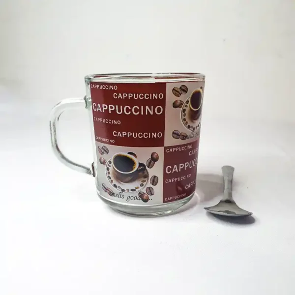 Cappuccino Mug Coffee Cup Gift Box Ceramic Creative Gift with Spoon - Image 4