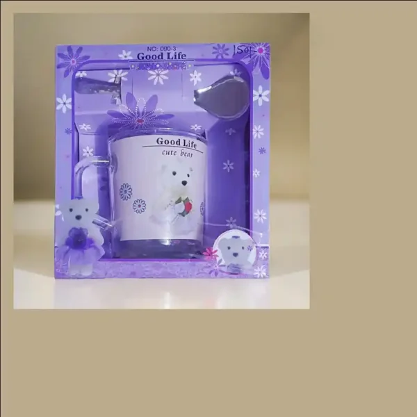 Cappuccino Mug Coffee Cup Gift Box Ceramic Creative Gift with Spoon - Image 5