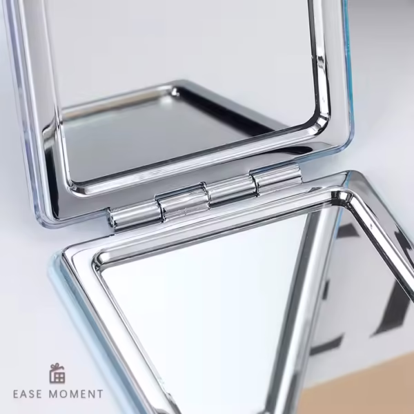 Folding Pocket Mini Makeup Mirror Travel Compact Cosmetics Tools - Image 2