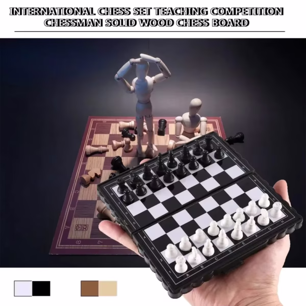 Magnetic Chess Set Portable Folding High Quality Chess board Gift Pack - Image 3