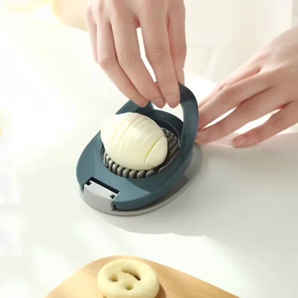 Multipurpose Egg Slicer For Hard Boiled Eggs, Aluminum Egg Cutter - Image 2