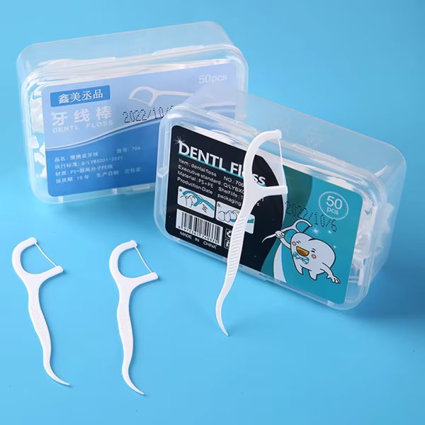 50PcsBox Portable Disposable Dental Floss High-tension Dental Floss - Image 7