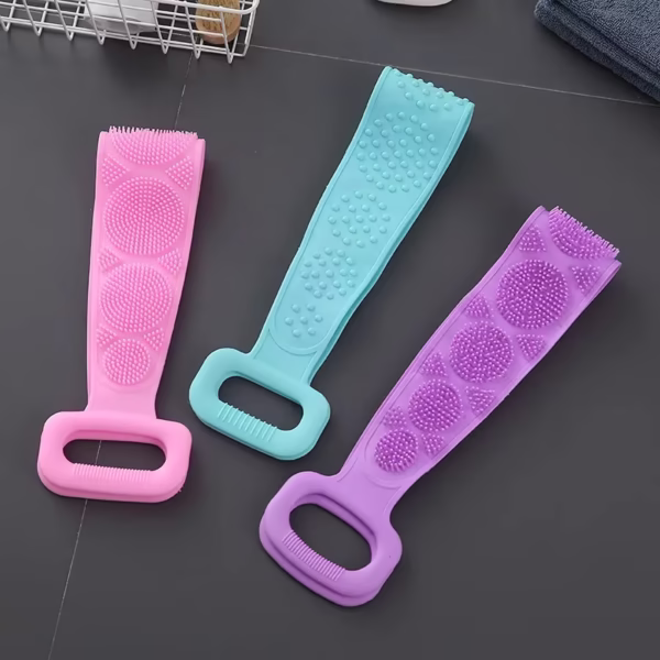 刷浴帶 New Brush Bath Belt Body Scrub Back Massage Brush Cleaning Strap Exfoliating - Image 7