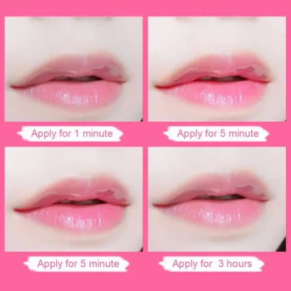 2 PCS Sexy Pink Lip Balm Color Changing Lip Balm Long-lasting Waterproof - Image 2