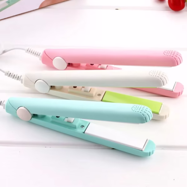 Hair Straightener Curling Hair Girls Portable Mini Colorful Hair Straightener - Image 5