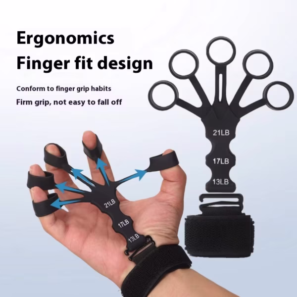 Hand Grip Strengthener Physical Tools Guitar Finger Trainer Exerciser Arthritis Relief