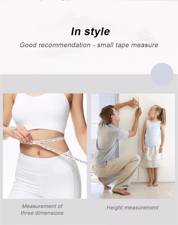 Soft Tape Measure Double Scale Body Sewing Flexible Tailor Craft Soft Tape - Image 3