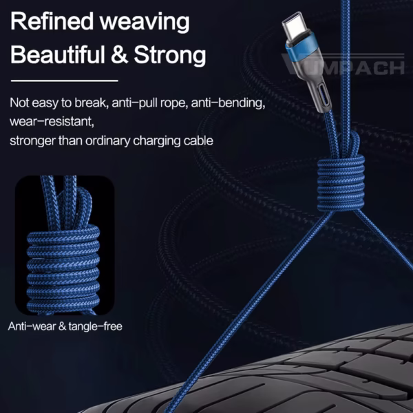 Denmen USB Type C Cable Mobile Phone Fast Charging USB Type-C - Image 3