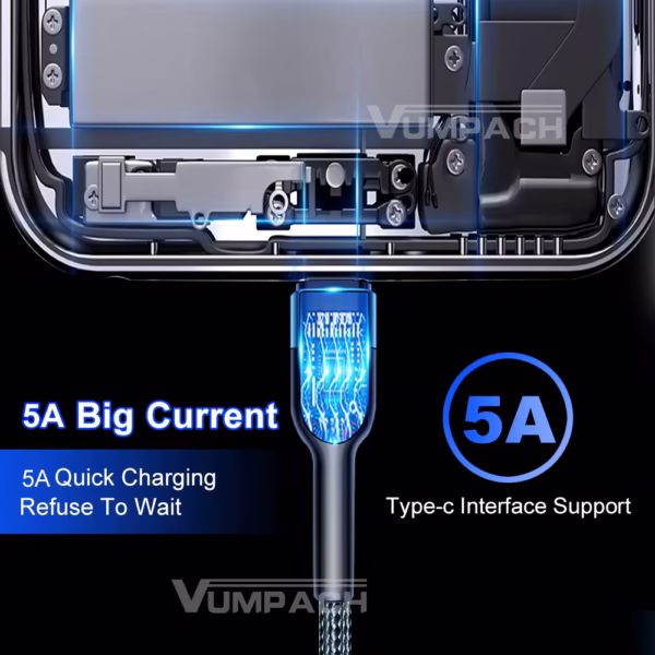 Denmen USB Type C Cable Mobile Phone Fast Charging USB Type-C - Image 4