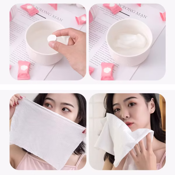 25PCS Pack Mini Disposable Magic Compressed Towel Face Care Travel - Image 5