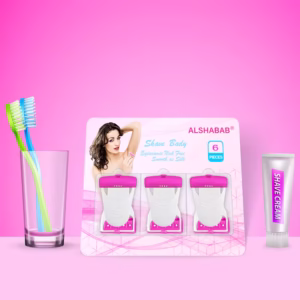 ALSHABAB 6PCS Set Disposable Razor for Women Shaving 1 blade Razor Set