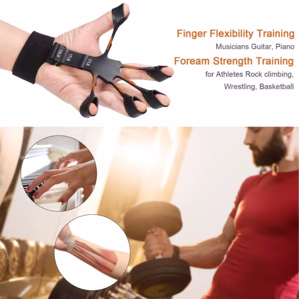 Hand Grip Strengthener Physical Tools Guitar Finger Trainer Exerciser Arthritis Relief - Image 2