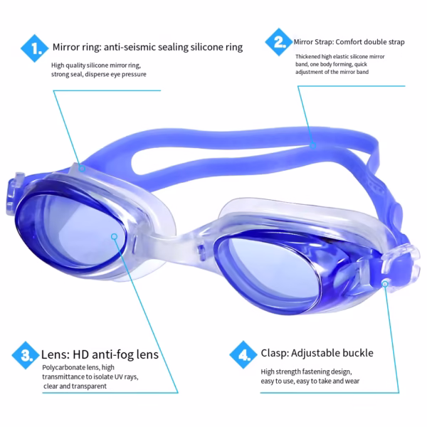 Bolang Waterproof Swimming Goggles Pool Sport Glasses Eyewear - Image 5