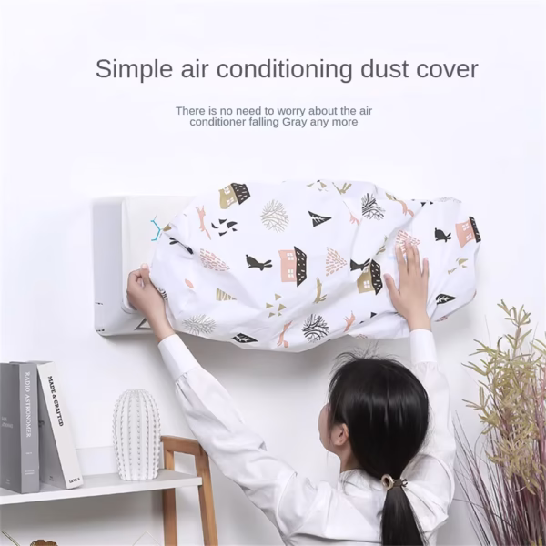 Air Conditioner Dust Cover Cartoon Printed Reusable Protective Case AC - Image 3