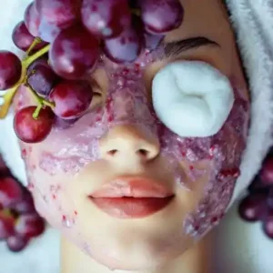 3 Pics Imported Grape Moisturizing Face Mask Sheets Skin Care