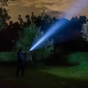 Dual Flash Powerful Rechargeable LED Flashlight Handheld Super Bright