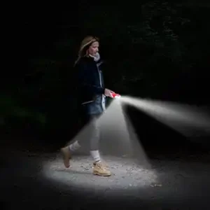 Dual Flash Powerful Rechargeable LED Flashlight Handheld Super Bright
