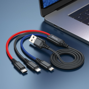 3 In 1 USB Fast Charging Cable Type C Micro Lightning Multi Cable