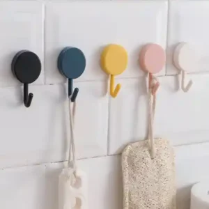 3Pcs Self Adhesive Smart Wall Hook Set Strong Bathroom Kitchen