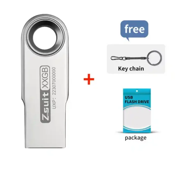 Metal USB Drive 128MB Capacity Fast Read Memory Stick Waterproof - Image 2