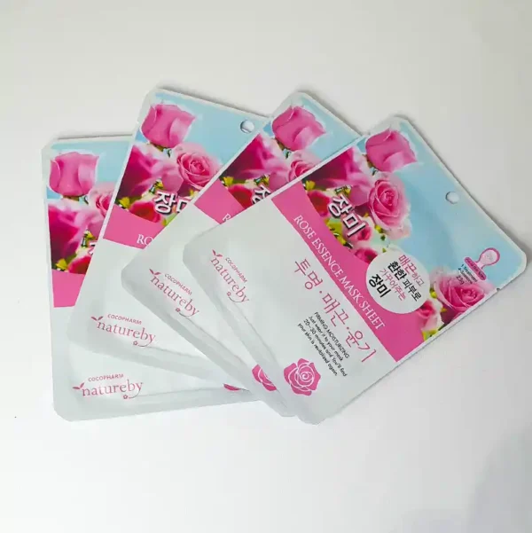 2 PCS Korean Imported Rose Facial Masks Moisturizing Skin Care - Image 2
