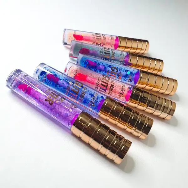 Pink Key Magic Glitter Lip Gloss  Long-lasting Moisturizing Naturally shiny - Image 2