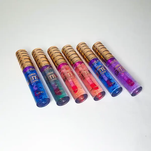 Pink Key Magic Glitter Lip Gloss  Long-lasting Moisturizing Naturally shiny - Image 3
