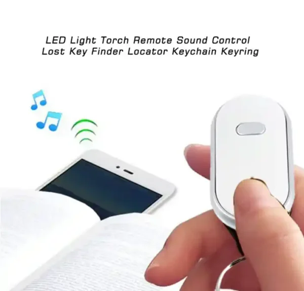 Wireless Key Finder Sound Key Chain Flash Light Loss Locator Beep - Image 5