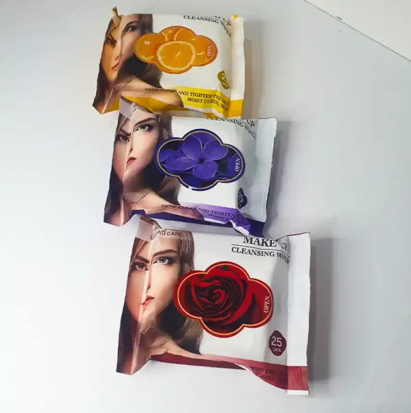 Face Makeup Cleansing Wipes Oil Removal Absorbing 25 Sheets Makeup Wipes - Image 3