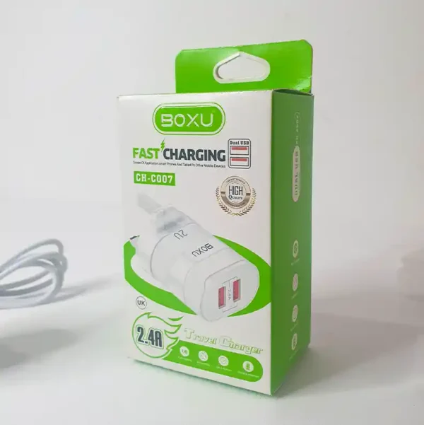 BOXU Brand Super Fast Charger UK Plug Power Adapter With Type C Cable - Image 4