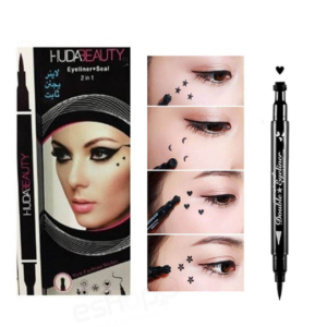 HudaBeauty Eyeliner+Sealer 2 in 1 Waterproof Black Seal Women Cosmetics