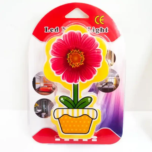 Smart Flower Bedroom Led Night Light Wall Socket Lamp Home Decoration - Image 2