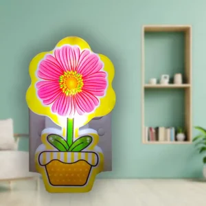 Smart Flower Bedroom Led Night Light Wall Socket Lamp Home Decoration