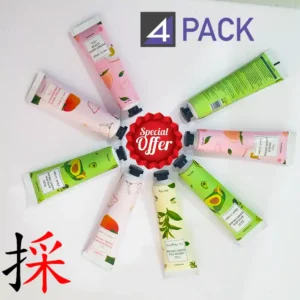 4PCS Fragrance Hand Lotion Travel Size for Hands Moisturizing Care Cream
