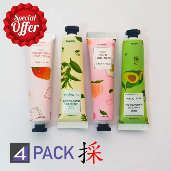 4PCS Fragrance Hand Lotion Travel Size for Hands Moisturizing Care Cream - Image 3