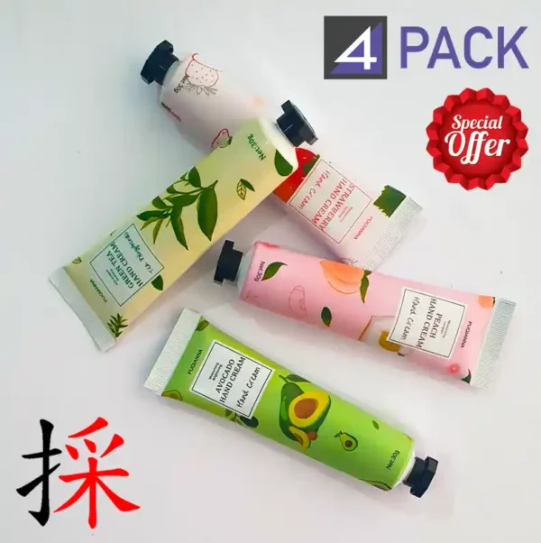 4PCS Fragrance Hand Lotion Travel Size for Hands Moisturizing Care Cream - Image 2