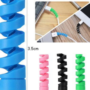 16PCS Cables Protector Silicone Spiral Winder Wire Cable Protectors