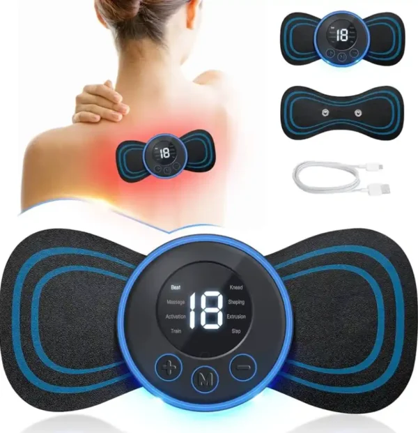 Rechargeable Electric Body Neck Massager Mini Cervical Waist Back - Image 10
