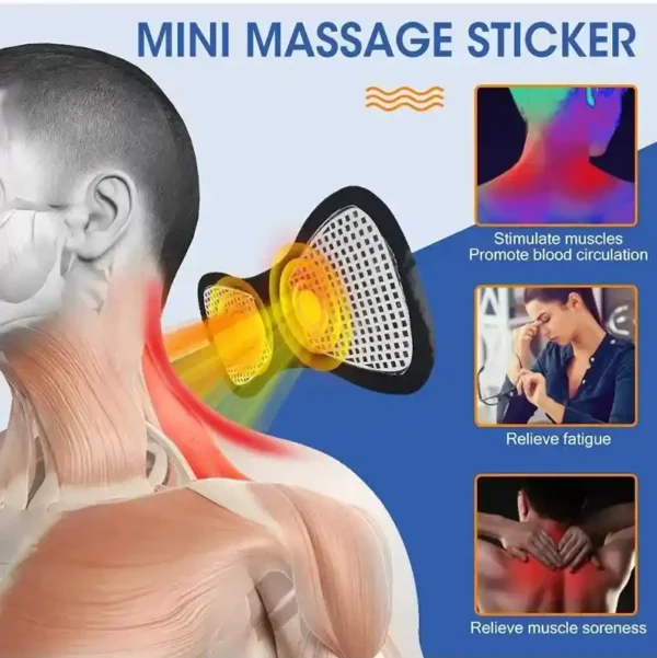 Rechargeable Electric Body Neck Massager Mini Cervical Waist Back - Image 4