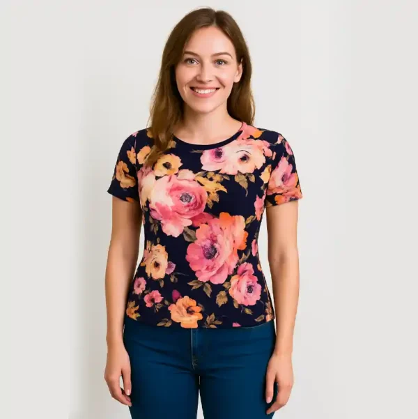 Trendy Women's Crop Tops Stylish & Comfortable Printed Casual Tops Wear - Image 5