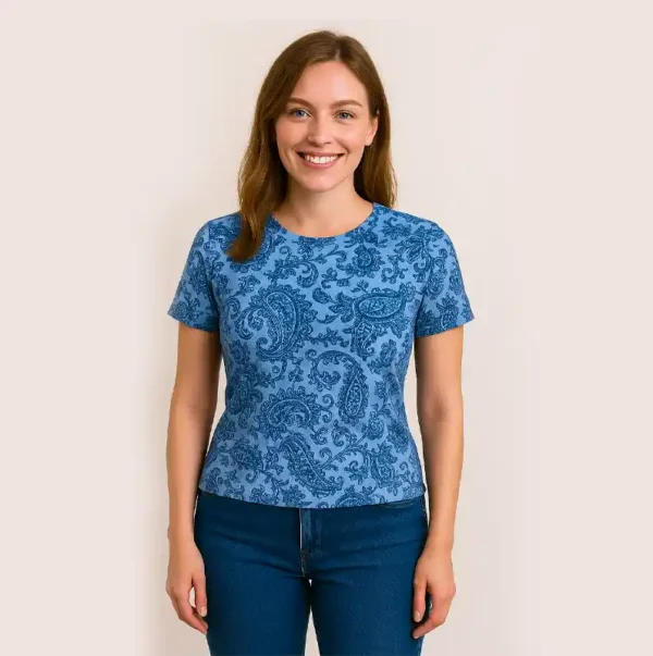 Trendy Women's Crop Tops Stylish & Comfortable Printed Casual Tops Wear - Image 3